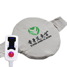 香身电加热艾灸宝 艾灸包电热敷袋中药热敷包保暖护腰宝暖宫艾宝艾绒包艾香包家用 绣字  液晶定时款