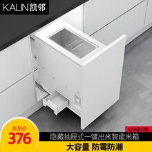 凯邻橱柜米箱嵌入式米桶米柜家用自动防虫防潮计量米箱抽屉式米箱一键出米智能阻尼抽拉厨房米缸家用大容量 300柜体