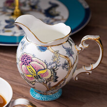 INGRI（英格丽）骨瓷下午茶茶具咖啡杯套装精致花茶杯子奢华家用乔迁结婚送礼盒装 翡翠奶壶-简包