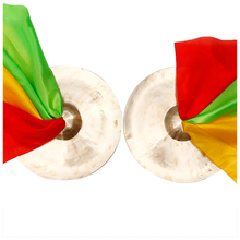 曲漾响铜镲帽镲大中小京镲三句半道具腰鼓镲军鼓镲苏钹大铙钹水镲川镲 30cm军鼓镲+3色方巾