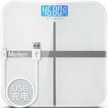Meilen美乐称重电子秤人体秤体重秤家用体重计精准健康秤人秤 学生秤学校用送礼礼品公司企业采购批发 象牙白