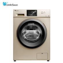 小天鹅（LittleSwan） 洗衣机全自动滚筒 8公斤kg超薄款家用变频金色 TG80VT712DG5（大客户专享）