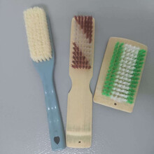 鞋刷软毛刷家用塑料手柄清洁刷不伤鞋洗鞋衣刷地板清洁刷衣物用刷 1个软毛刷+1个长竹刷+1个方竹刷