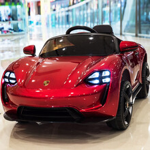 乾越（QIANYUE）儿童电动车四轮电动汽车可坐大人宝宝玩具车可坐人可遥控可摇摆1-6周岁 旗舰：烤漆红四驱+12V大电瓶+摇摆+皮座+手推