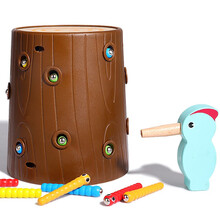 木丸子/MWZ 绕珠串珠益智玩具六个月 婴儿绕珠串珠男孩女孩宝宝6-12个月木质制 早教启蒙 树洞抓虫