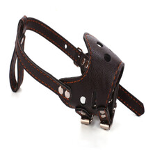 存己宠物 狗嘴套狗口罩防咬防叫马犬金毛边牧中大型犬宠物止吠器狗狗防乱吃 棕色 M建议25-50斤以内