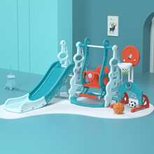 幼贝臣 儿童玩具滑滑梯家用室内宝宝婴儿游乐场1-3-6岁男女孩生日礼物六一儿童礼物 铁塔款五合一【贝塞兰】
