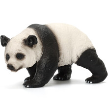 Mechile动物模型仿真模型野生动物园儿童玩具套装摆件 实心大熊猫