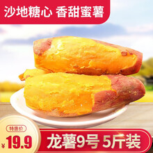 【泰美农】红薯 正宗福建六鳌蜜薯 西瓜红蜜薯 地瓜 蜜薯 2500g 生鲜蔬菜 龙薯9号5斤装