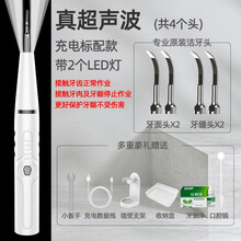 德国L&M 牙结石去除器真超声波洁牙器洗牙器洁牙仪牙垢清除器电动家用洗牙机牙石清洁器烟渍牙渍茶渍污垢 真超声波+珍珠白+4头