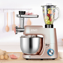 樱欧 厨师机家用商用和面打蛋器鲜奶油机 榨汁压面条7L大容量 1508 7L金色(套餐4-榨汁套餐)