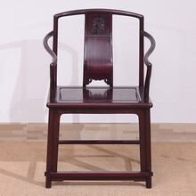 DFJXW F红木家具血檀（学名：染料紫檀）南宫椅中式电脑椅太师椅办公椅实木座椅靠背椅休闲官帽椅子 长57*宽47*坐高48(总高94)cm