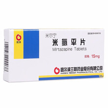 三联 米氮平片  15mg*20片 薄膜衣片 用于抑郁症的治疗。