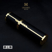 路易香浓 香水分装瓶便携底部充装真皮花露水化妆水喷雾小样空瓶分装器 真皮版 （爵士黑） 底部充装瓶