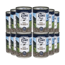 ZiwiPeak狗罐头 成犬幼犬主食罐头 新西兰进口无谷湿粮 牛肉390g*12