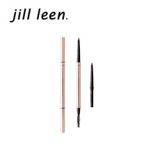 JILL LEEN精细雾感眉笔女防水初学者 眉毛定型刀削式自然细头 003苔绿色