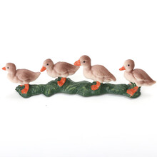 仿真动物玩具模型牧场农场套装家禽马牛羊狗猫鸡鹅家禽认知 小鸭群