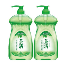 蓝月亮 茶清洗洁精套装   洗涤灵洗碗果蔬净 餐具净 多规格可选 1kg*2