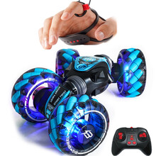 【夜光版双遥控】儿童遥控汽车手势扭变车越野车攀爬车手势感应遥控车手表玩具车玩具男孩儿童玩具四驱超大 双遥控豪华蓝【灯光音乐+大号漂移轮】六一儿童节礼物