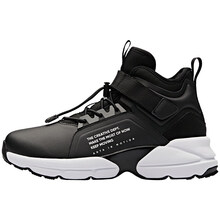 安踏童鞋男童棉鞋女童鞋2021年儿童保暖鞋子男A33848810 黑/安踏白 33