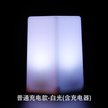 酒吧台灯led充电吧台灯 氛围灯小夜灯餐厅清吧号码服务灯酒吧桌灯 白光+充电器 按钮开关