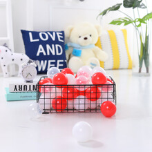 网红墙海洋球马卡龙粉色白色波波球海洋球球池网红房间装饰海洋球 装饰球-混色(备注颜色)100只