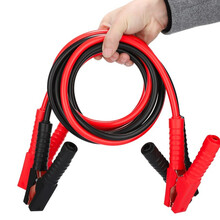 御美车搭火线纯铜接电瓶搭线过江龙夹子搭车打火连接线搭线电线汽车电瓶 全铜3米12平方所有车辆通用