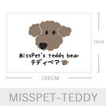 Misspet 宠物毯子 冬季毛毯法兰绒厚保暖毛毯小被子秋冬犬猫睡毯猫窝狗窝 泰迪  100*70cm