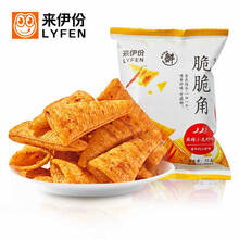 超市	来伊份 脆脆角 麻辣小龙虾味 追剧小零食薯片脆 膨化休闲食品 熬夜小零食 65g/袋