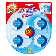 超威威王8效全能双色洁厕宝38g装松木香型清新去异味家用自动冲洗洁厕块除菌除垢 38g*5块