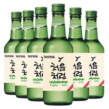 韩国进口 乐天 （Lotte）初饮初乐 烧酒 组合装 360ml*6瓶