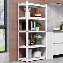 金经金属仓库货架角钢置物架子家用货架仓储库房货架超市展示架收纳架暖白色80*35*160