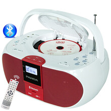 熊猫（PANDA） 530蓝牙CD播放机便携式U盘插卡DVD复读机cd机播放器收音音响英语学习随身听  【红色 + 8G 学习卡】