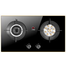 京浦莱斯 燃气灶双灶液化气灶天然气灶煤气炉台式嵌入式煤气灶炉具灶具双灶带熄火保护燃气灶升级大火力 5.2KW聚架全铜猛火鸳鸯灶OP10 天然气12T