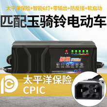 匹配玉骑铃铅酸电池电动车电瓶车适用充电器48V12Ah48V20Ah60V72V20ah智能 玉骑铃新国标接口：72v20ah
