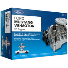 v8发动机模型Ford野马V8引擎迷你发动机模型 仿真可动拼装汽车模玩具 国内现货顺丰