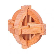 成人木制玩具古典玩具榉木孔明锁大号孔明锁鲁班锁圆球六通 榉木地球仪