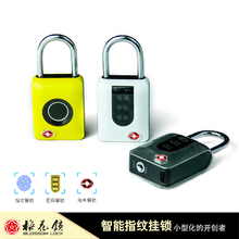 梅花（BLOSSOM LOCK）锁智能电子指纹挂锁TSA密码锁旅行箱包健身房柜子学生小锁头 黑色