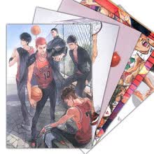 宅神高清动漫海报贴画二次元墙纸壁画周边 灌篮高手 1套8张+双面胶