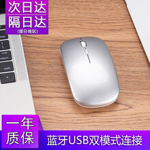 科乐多 无线蓝牙办公鼠标充电静音适用surface苹果mac笔记本电脑 人体工学工程学男生女生式 钛晶银 2.4G双模