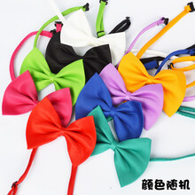 宠物狗饰品狗狗领结狗项圈蝴蝶结颈圈3只装 猫咪泰迪比熊博美韩版 颜色随机 S-小型