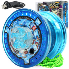 奥迪双钻悠悠球玩具火力少年王 溜溜球yoyo男孩 高级电动加速球-混沌魔龙