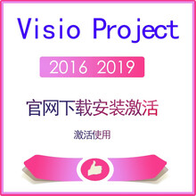 正版Visio Project 2016/2019/官网授权/专业增强版PC版/绑定微软账终身授权 Project2019电子版绑定账户