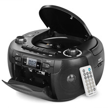 熊猫cd107家用学习便携cd机播放器机录音机可放磁带的收音机一体机cd播放机多功能收录机随身听音响 CCD107标配+16GU盘