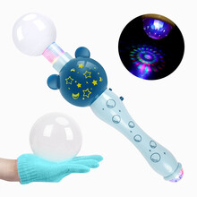 勾勾手（gougoushou）泡泡照相机儿童玩具烟雾泡泡机益智玩具女孩带灯光音乐 烟雾泡泡机蓝色【送充电器+充电电池】
