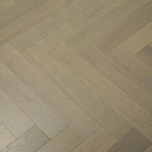 沐依 ZB05-2 橡木人字拼白灰色 锁扣  三层实木地板 15mm 30片装