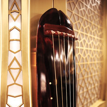 正麟殿古琴蕉叶式老杉木演奏级忘机琴纯手工生漆七弦古琴蕉林听雨 蕉林听雨-蕉叶式