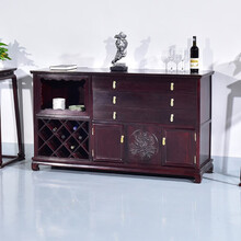 DFJXW F红木家具血檀（学名：染料紫檀）餐边柜茶水柜备餐柜玄关柜边柜收纳柜玄关柜储物柜斗柜酒水柜 餐边柜
