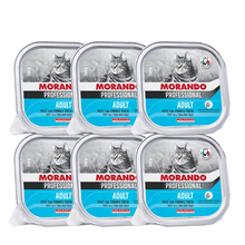 茉兰朵（Morando）意大利进口猫罐头 成猫幼猫湿粮罐猫咪主食罐猫餐盒 金枪鱼和鳟鱼100g*6