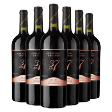 超市	长城 北纬37精选级赤霞珠干红葡萄酒750ml*6瓶 整箱装